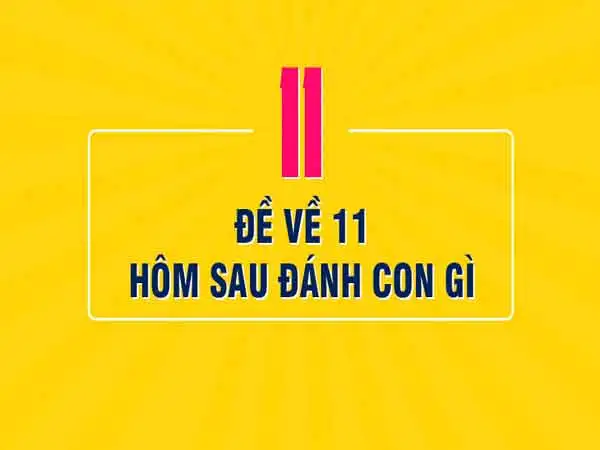 Đề về 11 hôm sau đánh lô gì