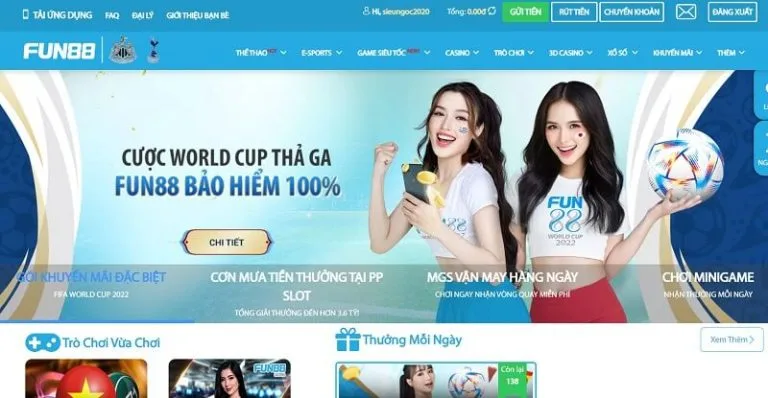 Nhà cái Fun88 mang đến nhiều giá trị tuyệt vời cho khách hàng